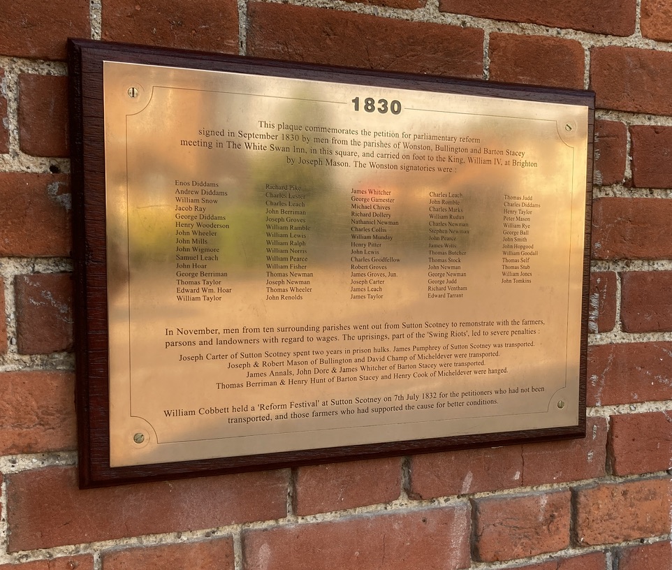 Swing Riots plaque on Coach & Horses Pub