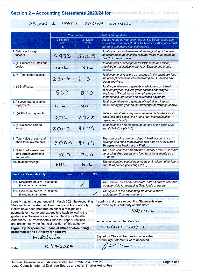 Accounting Statement 2023-24