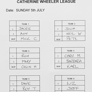 Boughton-Under-Blean Bowls Club Team selections