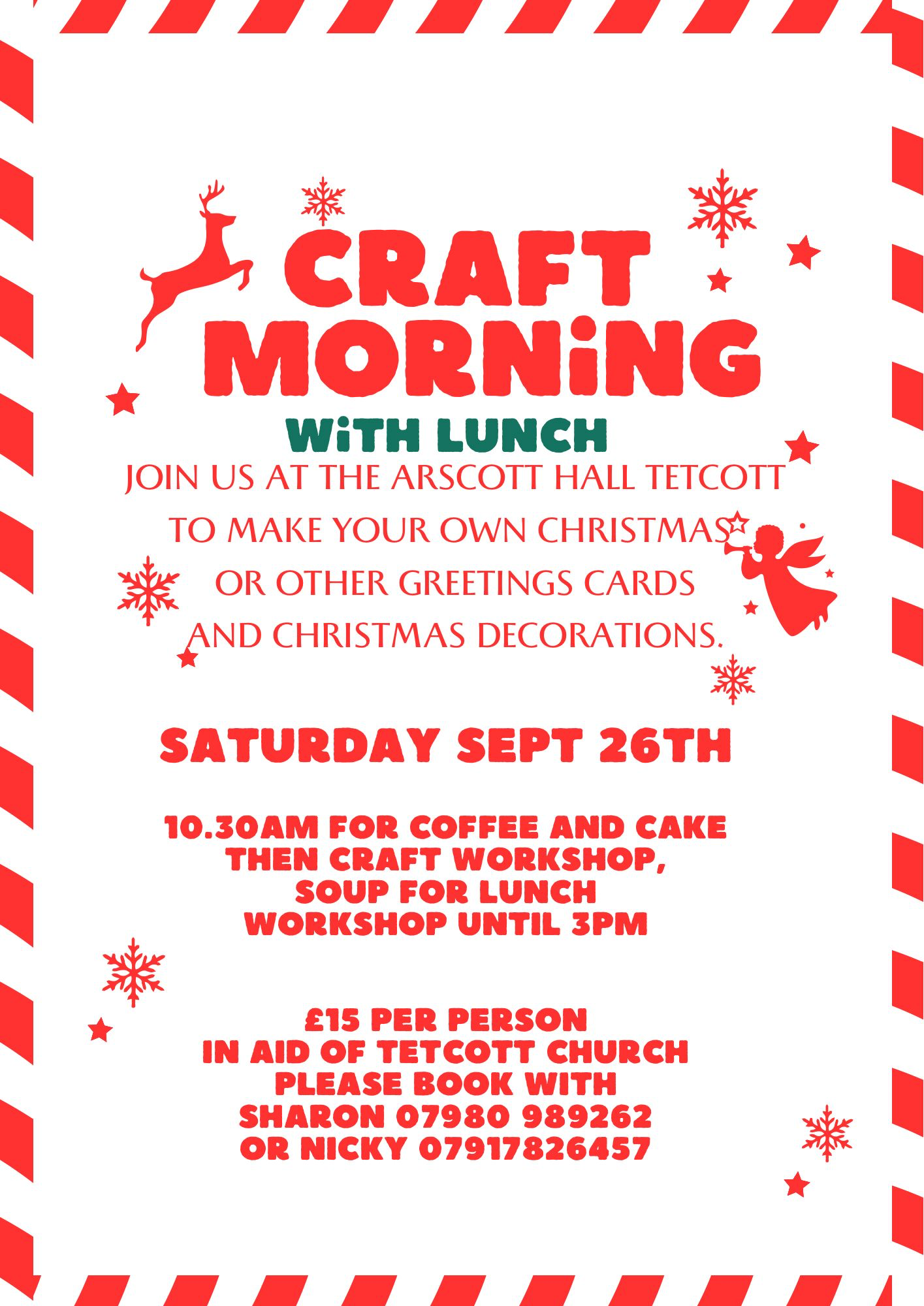 Tetcott, Church of the Holy Cross Craft Morning Saturday 26 September 2026