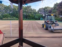 Whitstable Bowling Club Relaying new green 2024