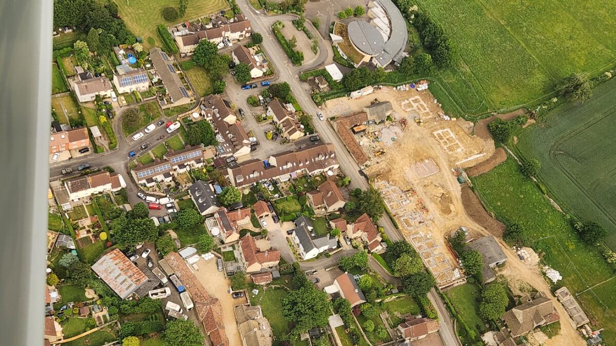 May 28th 2026 - you can now clearly see where new houses are being built within the Hollybush Farm curtilage.