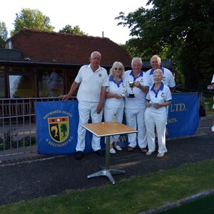 Terry Gasson with Winners Team Captain's day 2019