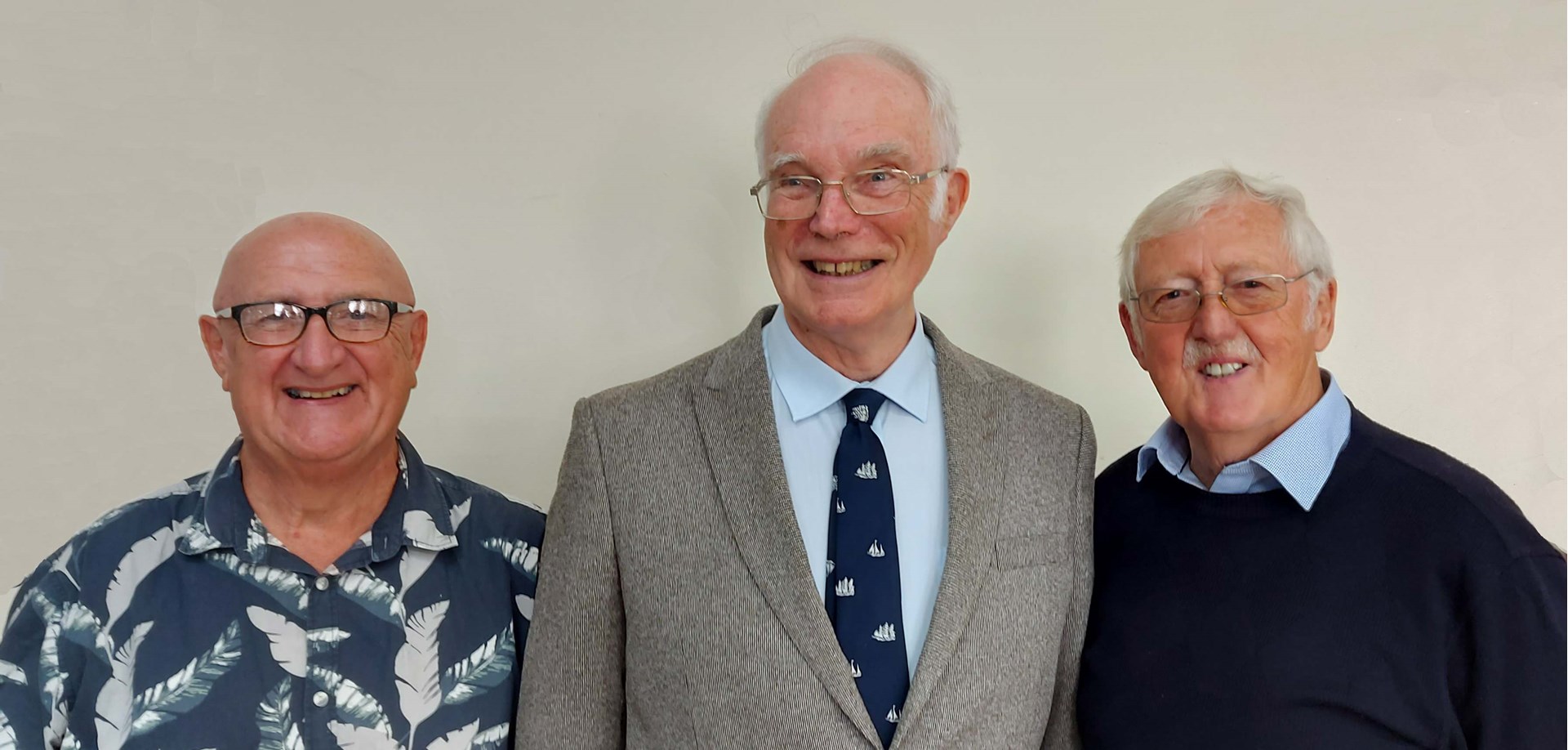 Member Chris Inch with Speaker Peter Baker and past speaker finder Peter Lewis