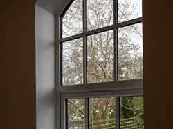 Large, double-glazed windows let in lots of natural light.