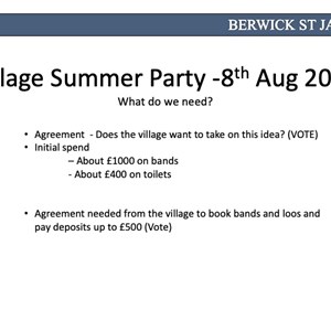 Berwick St James Parish Slides