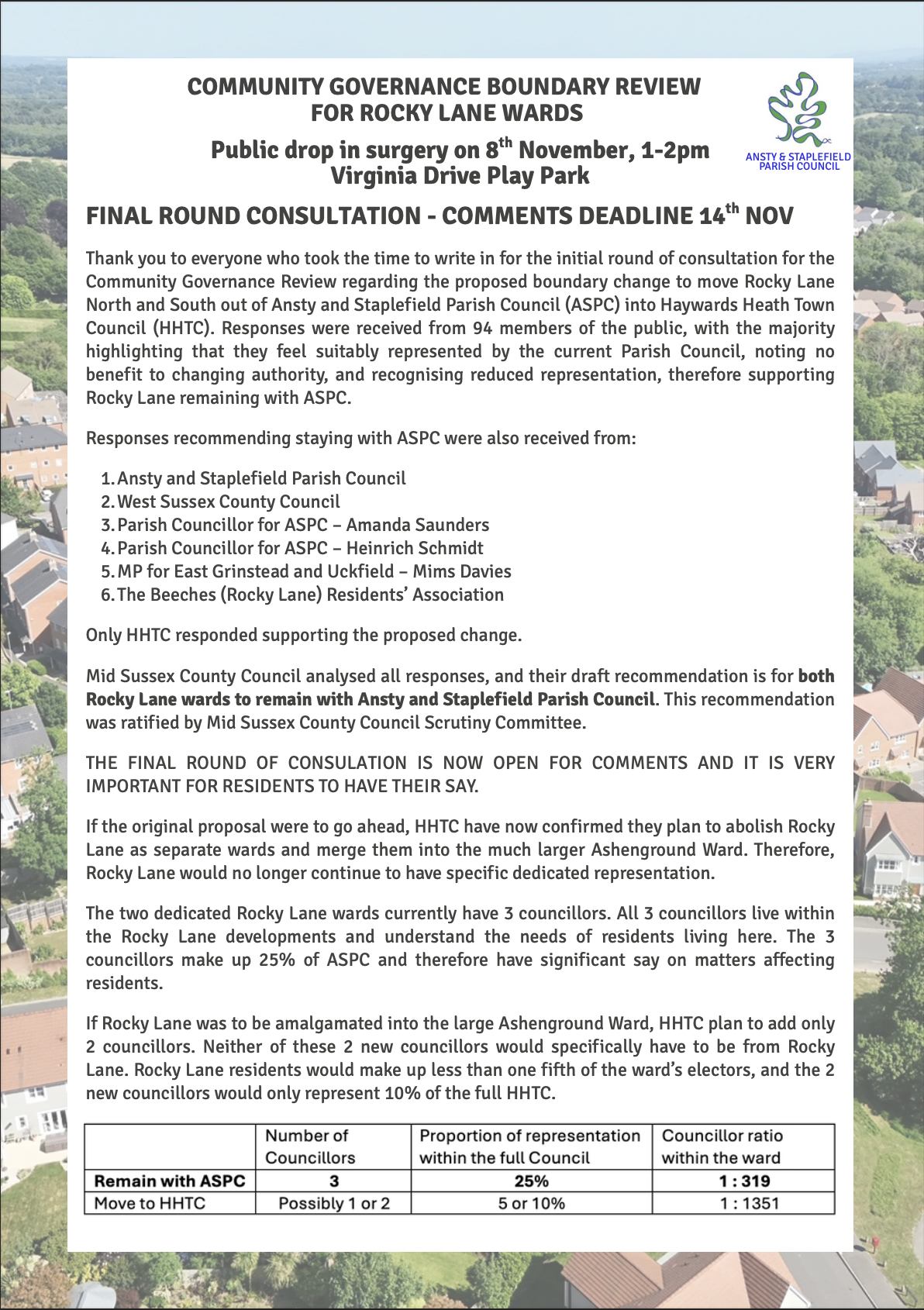 2nd Rocky Lane Flyer (front)