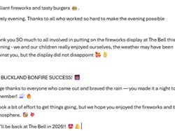 Buckland Dinham Fireworks!