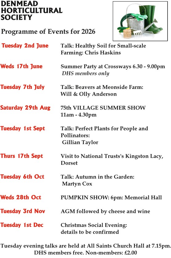 Denmead Horticultural Society Programme