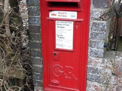 George the Fifth Post Box at the Old Post Office