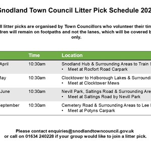 Snodland Town Council Posters for Noticeboards