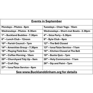 Buckland Dinham Virtual Notice Board
