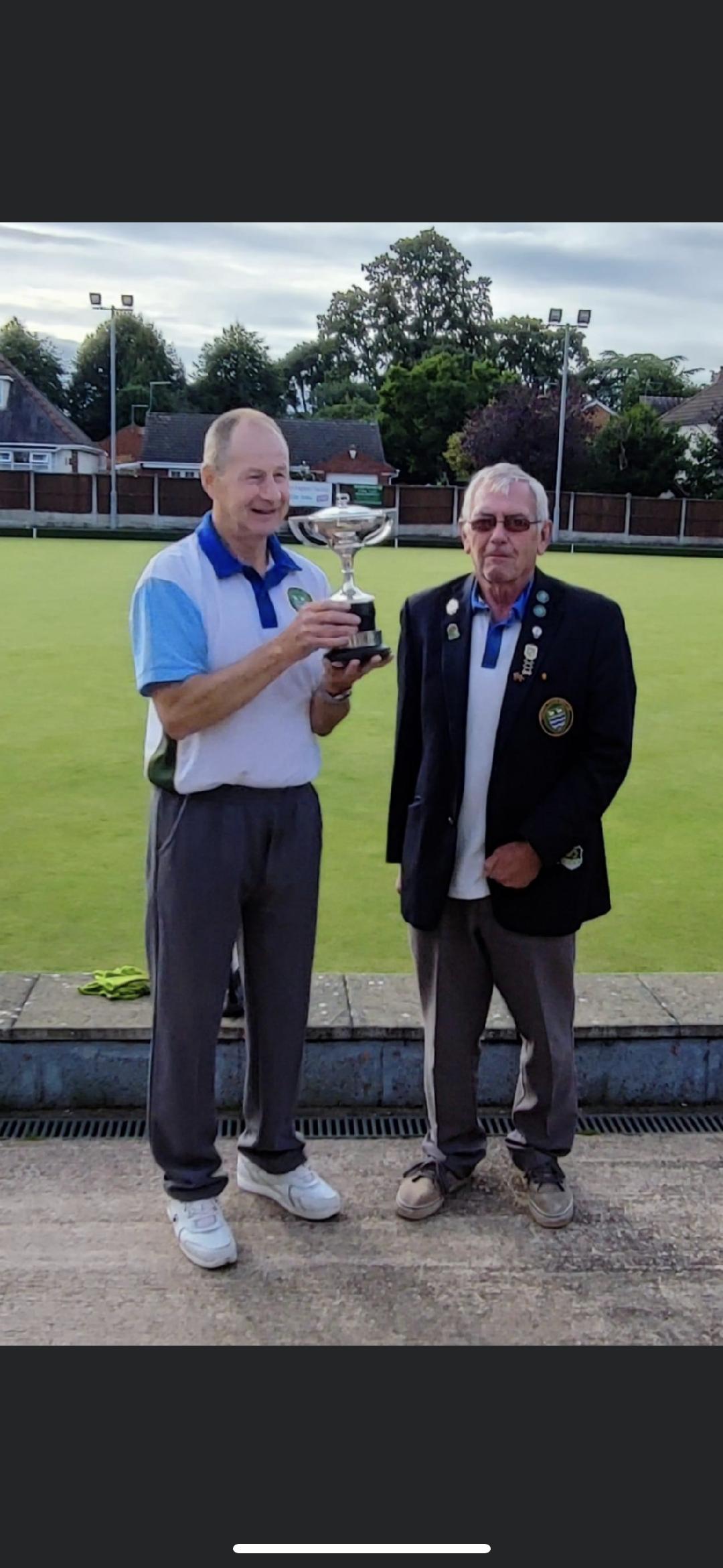 Mens Champion John Little Presented by Alan Guest.