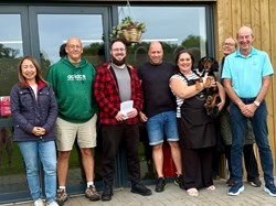 From left to right: Cllr Dickens, Chris Allen (LGCSA), Cllr Curry, Ryan Cousins, Natalina Kiely, Cllrs Leach and Turner