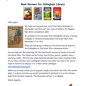 Request for book reviews