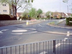 1986 The reorganised junction of Alma Road and Shelburne Road