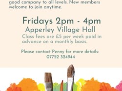 Apperley Village Hall Apperley Art Class