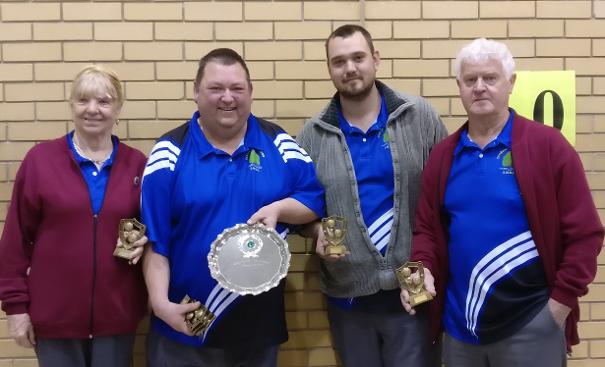 Kops - Blackmore Vale Plate 2017 Winners. Maureen Williams, Steve Clayton, Richard Clayton, Rob Williams.