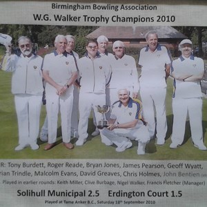 Walker Trophy Champions 2010