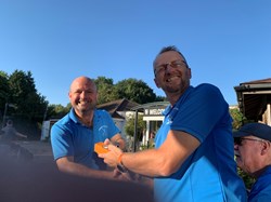 Mike won nearest the pin with a shot that he thought was 10' from the hole which turned out to be 22'+