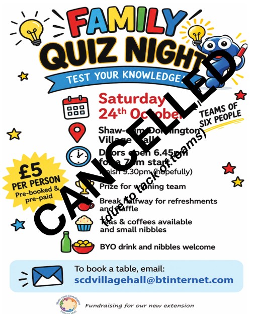 Shaw-cum-Donnington Village Hall Upcoming Events