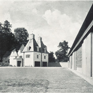 1. The converted Oast Houses and Granary from outside the Caravan Shed.