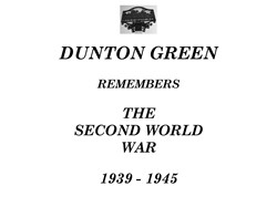 Dunton Green Parish Council Dunton Green Remembers - WW2 Memorial