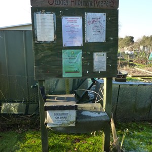 Noticeboard for allotment holders