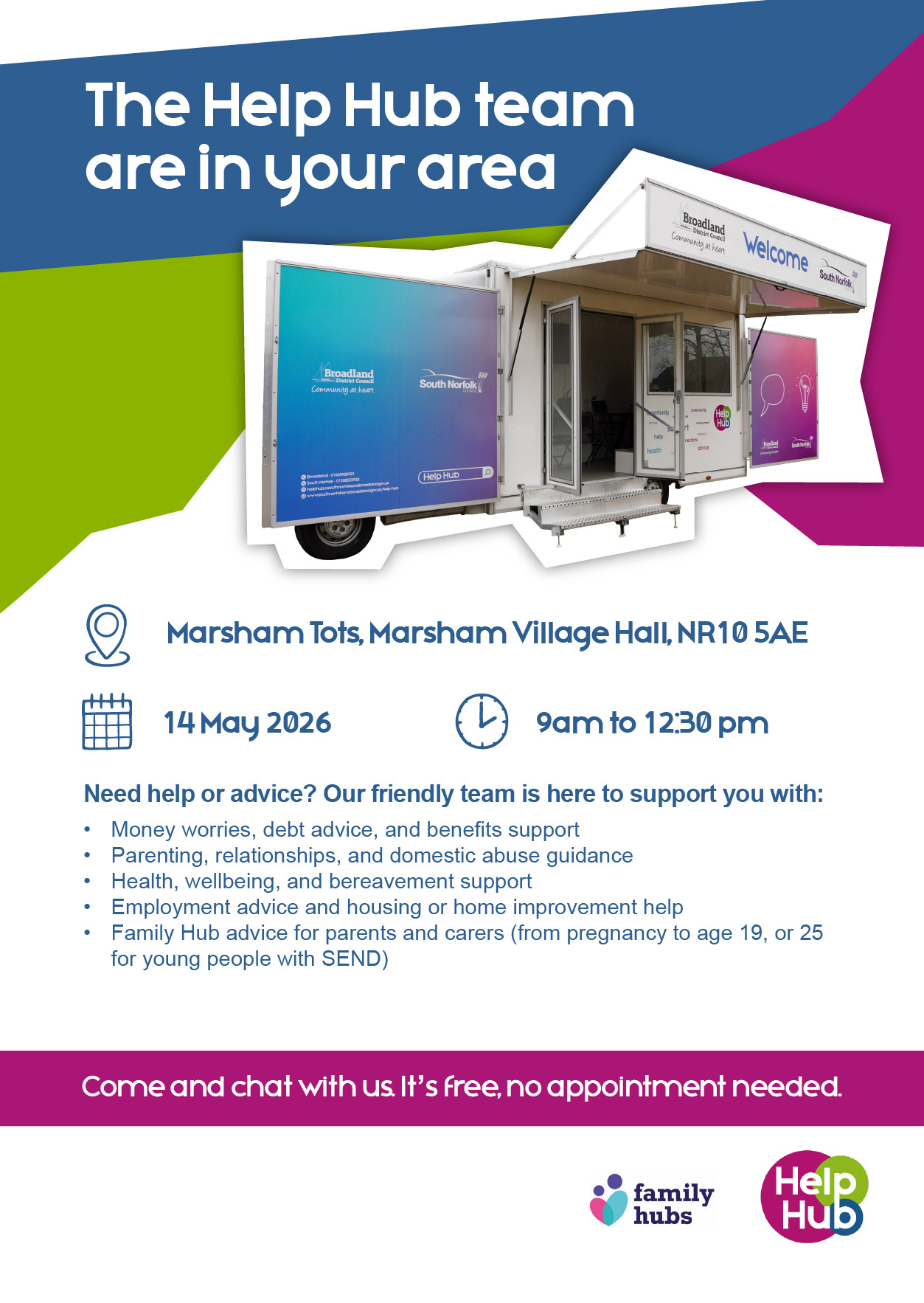 HELP HUB IN MARSHAM!