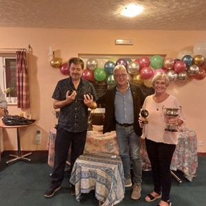 Richard Griggs confused why he has two Trophies in his hands