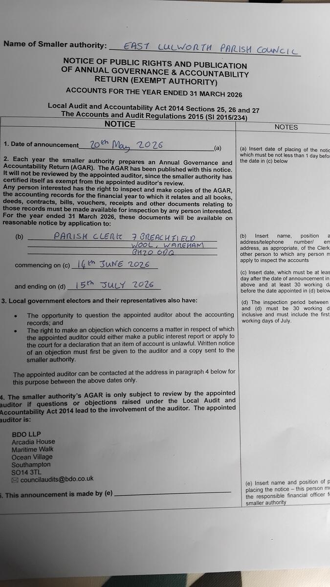 Notice of Public Rights 2025_26