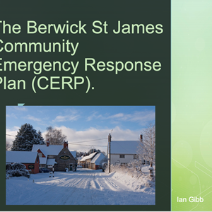 Berwick St James Parish Community Emergency Resource Plan