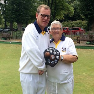 Tower Trophy - Mark Taylor with runner up Yvonne Lever