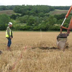 Removing topsoil from the trenches – the easy way!