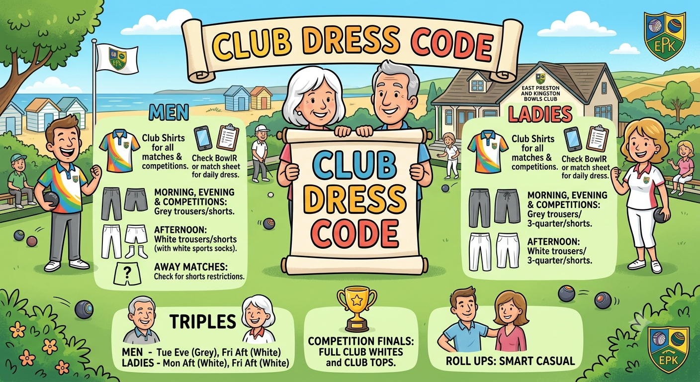 East Preston & Kingston Bowls Club What to Wear When