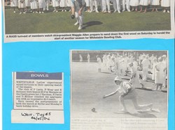 Whitstable Bowling Club Old photos/press articles