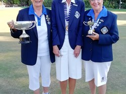 Ladies Championship Winner, Maggie Dellard on the left and Runner  Up Chris Murphy