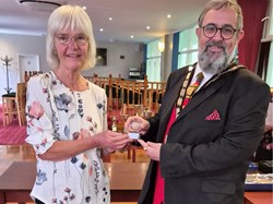 Maz Howe, Runner-Up Ladies Handicap  singles