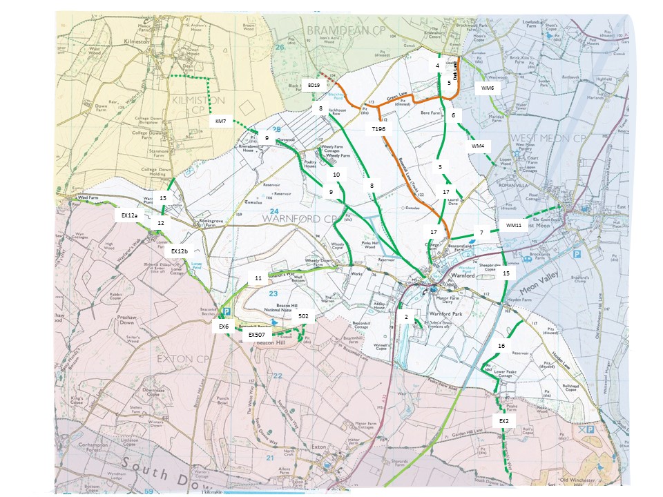 Footpaths, bridleways and other rights of way