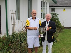 Weston Cup winner Dave Fisher with President John Newland