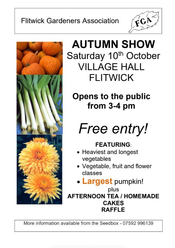 Flitwick Village Hall Upcoming Events