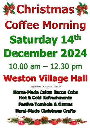 Weston Parish, Nottinghamshire Village Hall Events