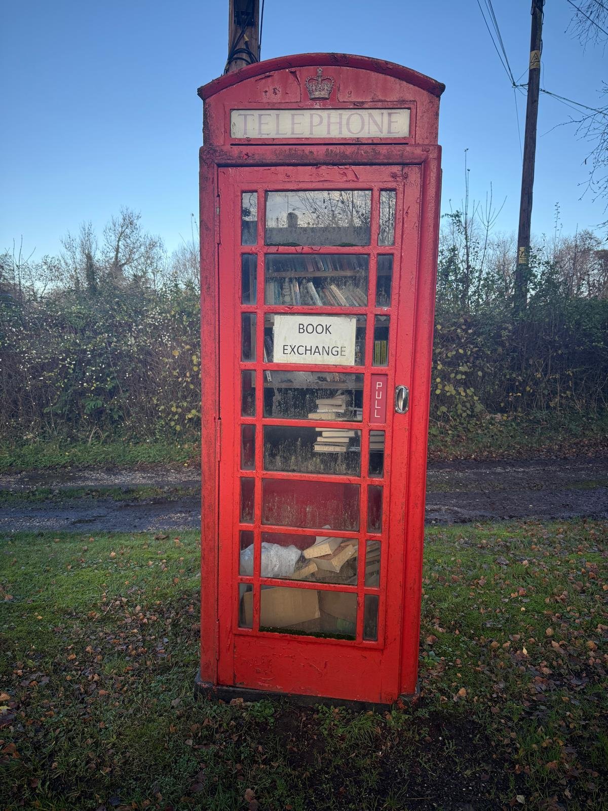 East Dean Book Exchange Telephone Box