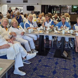 Ladies waiting for the Presentation to commence