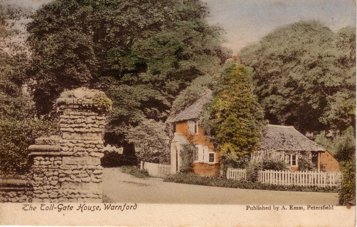 Toll-Gate House, 1908. Photo taken from A32 looking south.