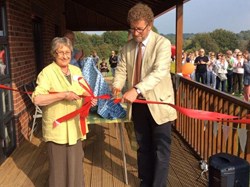 Sebastian Faulks opening the new village hall