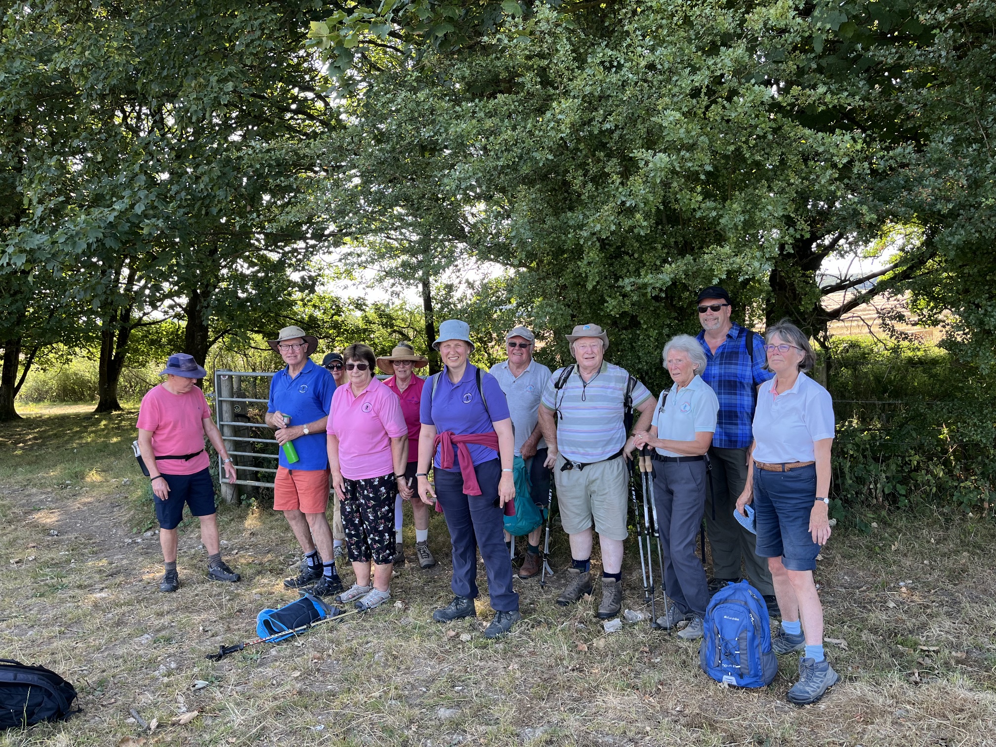 "Hydration break", near White Hill.