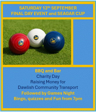 Marina Bowling Club Dawlish Latest News