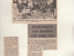 Bucklebury History Group Kneelers at St Marys Church