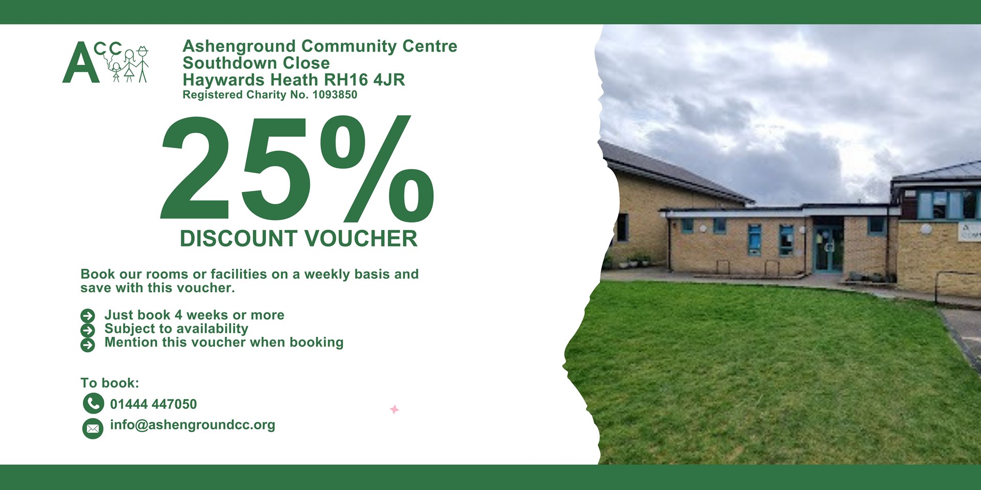 Ashenground Community Centre Premises Hire